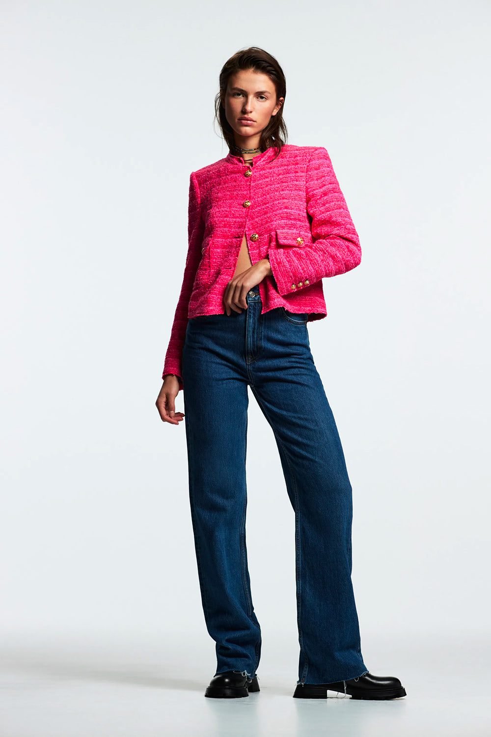 Textured Jacket With Lining